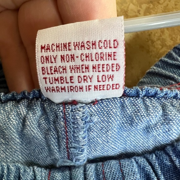 2/$20 Vintage 12M KT Kids Red Gingham tanktop Denim pants two-piece matching set - Picture 13 of 13